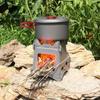 Aeike Titanium Wood Stove, Outdoor Camping, BBQ Stove, Bonfire Stand, Folding Wood Stove (Includes Storage Bag)