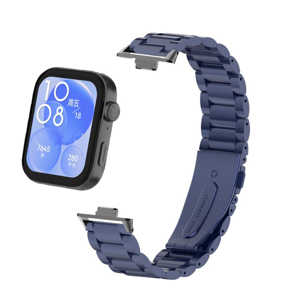 Pulseira de aço inoxidável para Huawei Watch Fit 3 Pulseira de metal de substituição rápida Pulseira para Huawei Fit 3 Smartwatch Correa