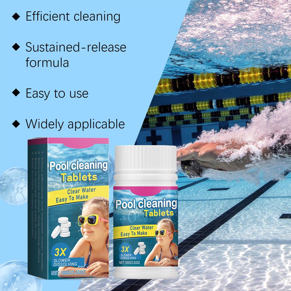 Swimming Pool Cleaning Sustained-release Tablets Inground Pool Water Clarifier Hot Tub Clarifier Pool Cleaning Tablets New