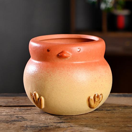 Cartoon Duck Rabbit Fox Bird Fish Shape Flower Pot Ceramic Plants Container Ornament Figurine Decorative Planter