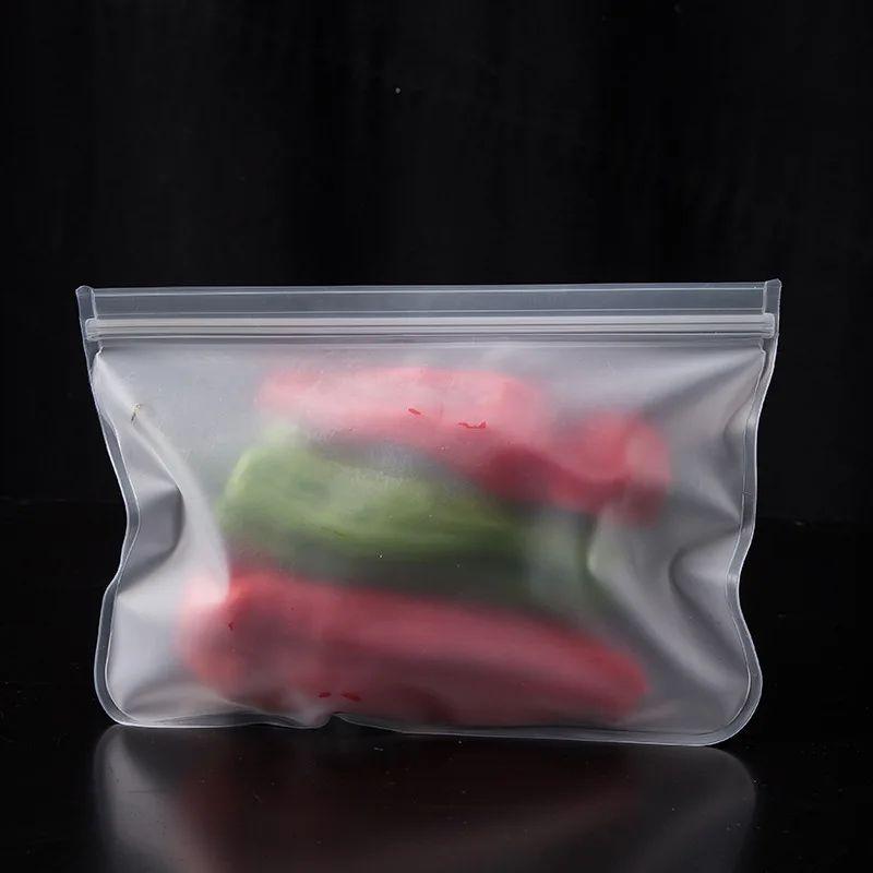 Recipientes de armazenamento de alimentos de silicone sacos de armazenamento de alimentos reutilizáveis sacos de almoço levante-se zip fechado saco copo alimentos frescos recipientes à prova de vazamento
