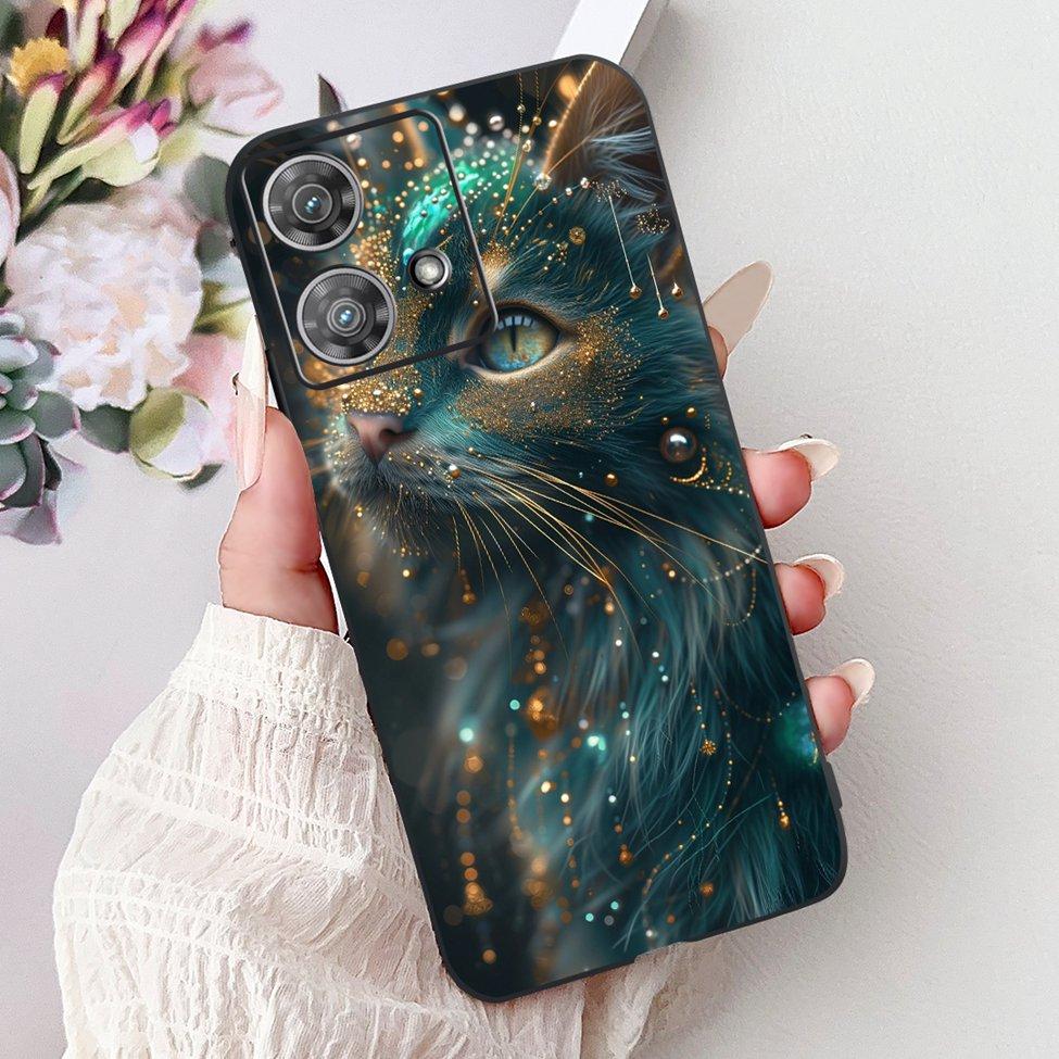 For Motorola Edge 40 Neo Case XT2307-1 Fashion Luxury Cute Cartoon Silicone Shockproof Bumper For Motorola Edge 40Neo Back Cover