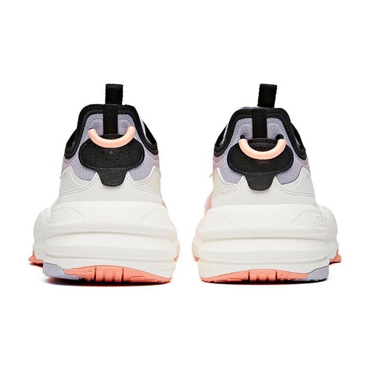 Anta Lifestyle Series C37 Non-Slip Wear-Resistant Low-Top Skate Shoes Women Sneakers White Pink 922128081-4