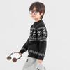 Boys' Winter Fair Isle Snowflake Round Neck Sweater