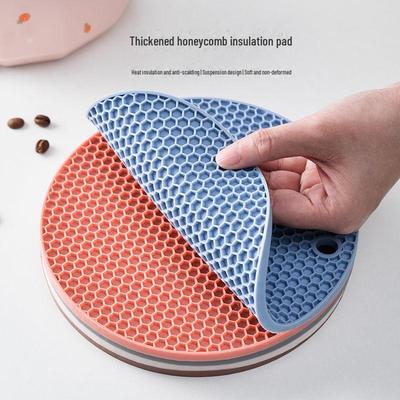 Tappetino isolante in silicone a nido d'ape - Sottopiatto rotondo e sottopentola
