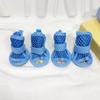 4Pcs/Set Non-Slip Breathable Pet Sandals Adjustable Hollow Puppy Shoes  Dogs Accessories