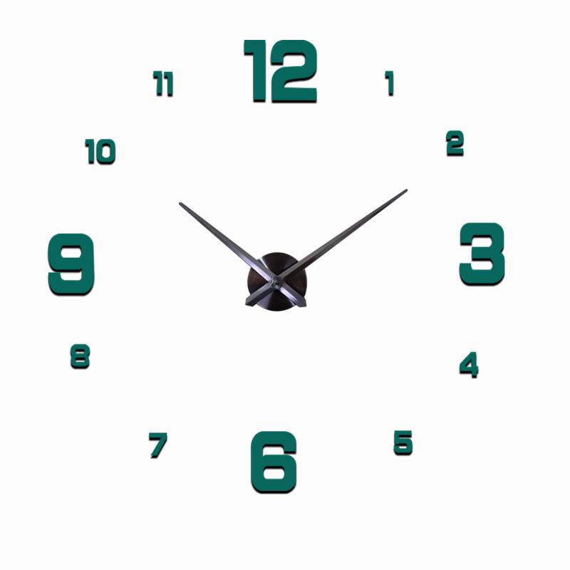 Kreative 3D DIY Quarz-Wanduhr im europäischen Stil für das Wohnzimmer