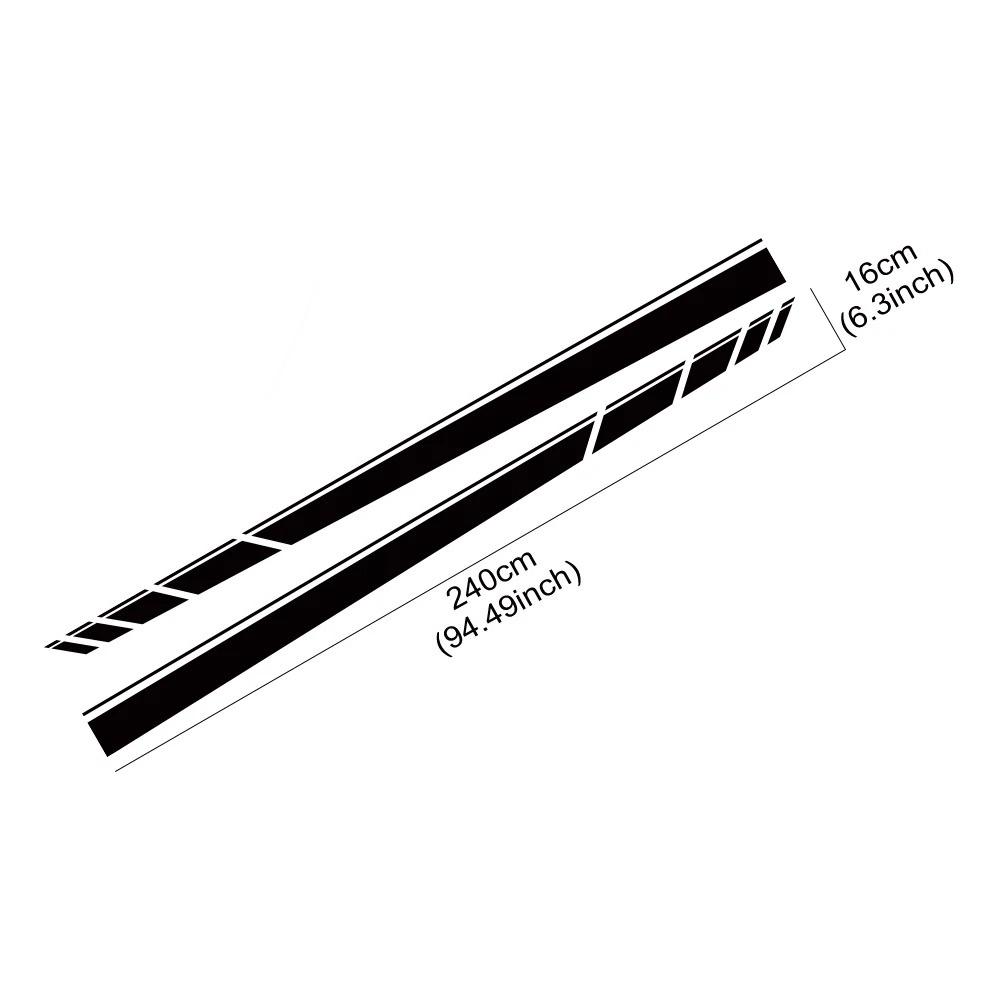 Car Body Side Door Stripes Sticker Auto Vinyl Film Waterproof Sports Style Auto Decoration Decal Accessories For Tesla Model 3
