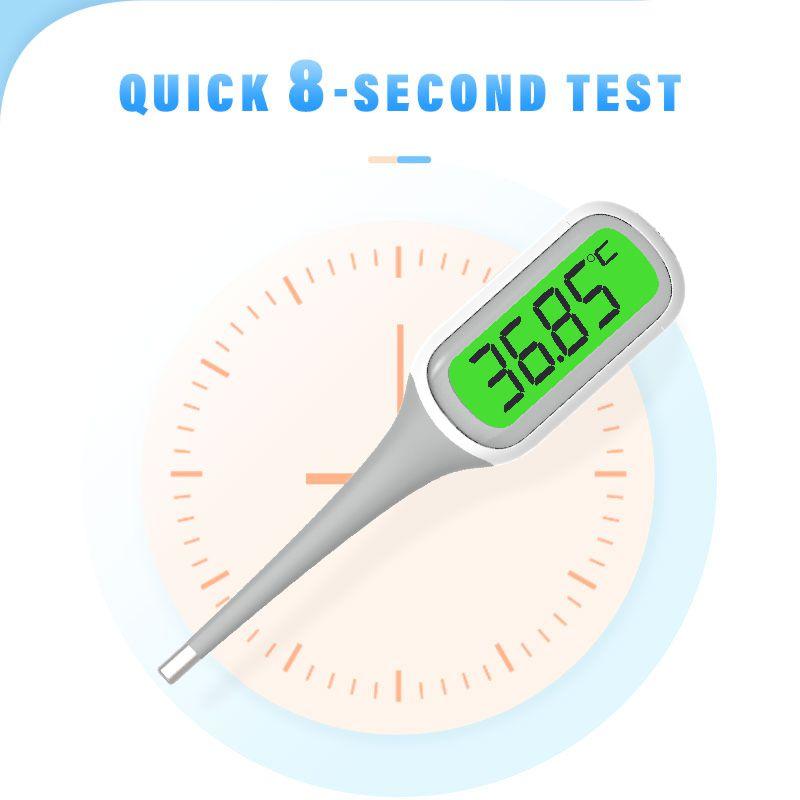 8s Fast Reading for Baby Portable Smart Medical Clinical Electronic Fever Lcd Large Display Backlight Digital Thermometers