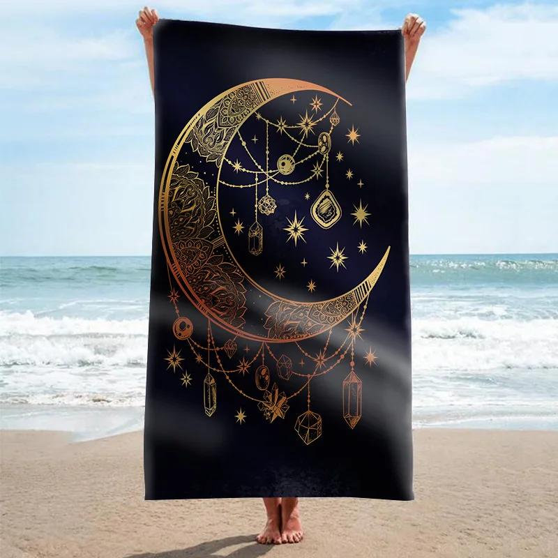Starry Sky Bath Towels Mysterious Universe Galaxy Beach Towel Bathroom Sport Towel Microfiber Shower Quick Dry Swimming Cover