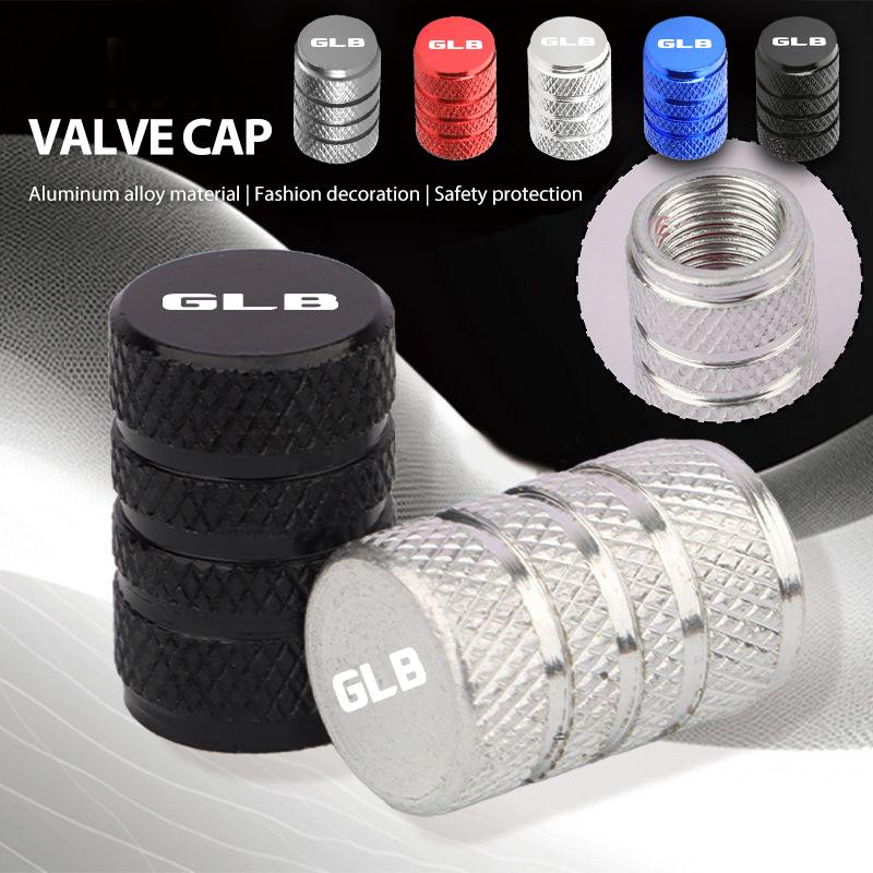 Car Knurling Style Tire Valve Stems Cap Tire Wheel Stem Air Valve Cap Accessories For Benz AMG B-CLASS W203 W204 W205 GLB GLC