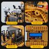 2.4G Charging Remote Control Nine-Channel Crawler Heavy Bulldozer Children's Remote Control Toy Gifts Alloy Excavator