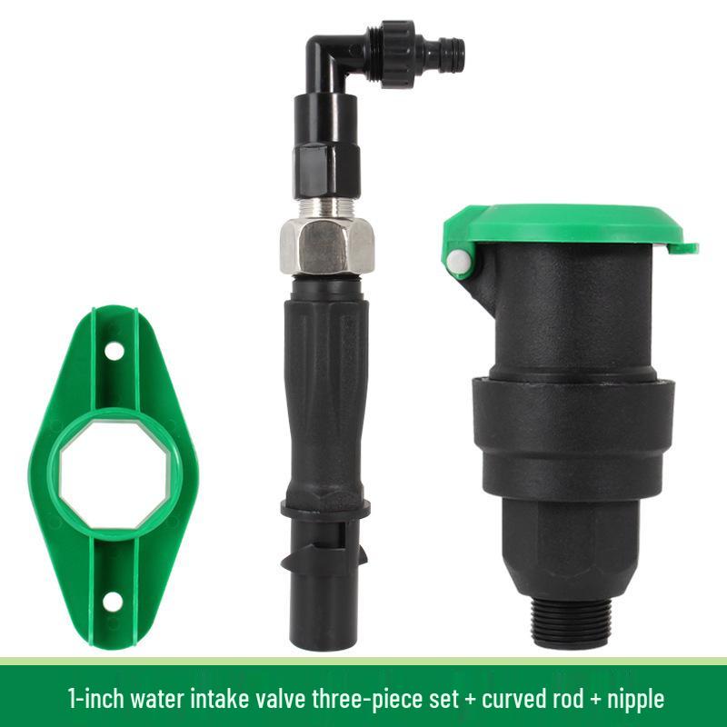 6-Punkt 1-Zoll Schnellwasserablass-Verbinder und Rasenventil für Begrünung und Autowäsche