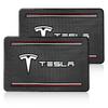 1Pcs Car Emblem Anti Slip Pad Phone Holder Non-Slip Mat Car Stlying For Tesla Model 3 Model X S 2016-2023  Model Y Decals TM3 TMX