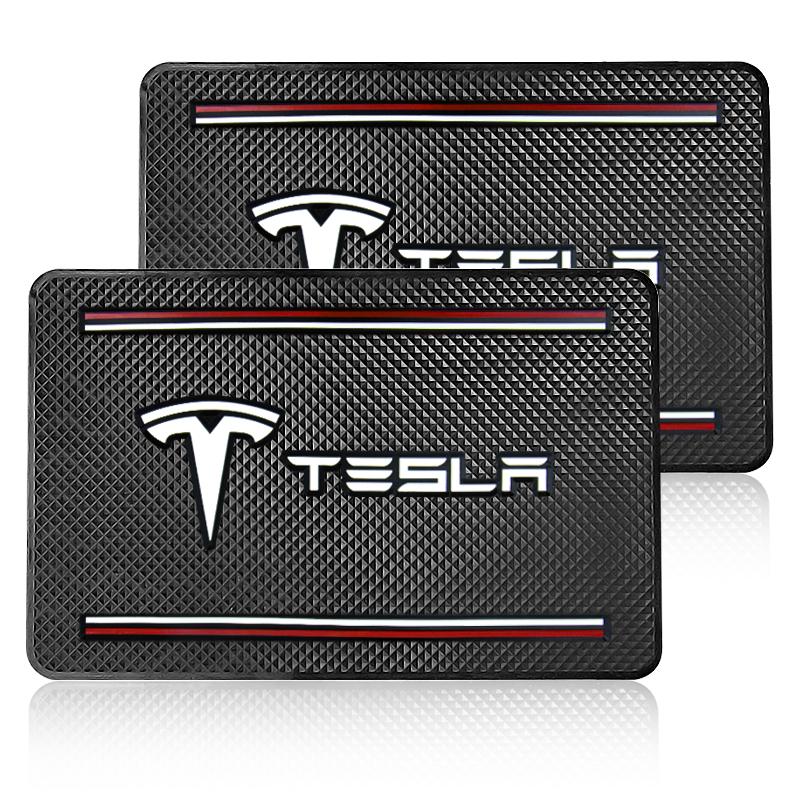 1 ks Znak auta Protiskluzová podložka Držák telefonu Protiskluzová podložka Car Stlying Pro Tesla Model 3 Model X S 2016-2023 Model Y Nálepky TM3 TMX