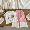 New Summer Baby Clothes Suit Children Fashion Short Sleeved T-Shirt Pants 2Pcs/Sets Kids Girls Clothing Infant Casual Costume