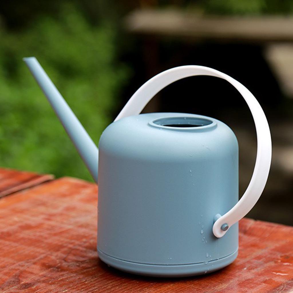 1.8L Tiny Long Mouth Watering Can Sprinkling Pot for Home Garden Plant Blue