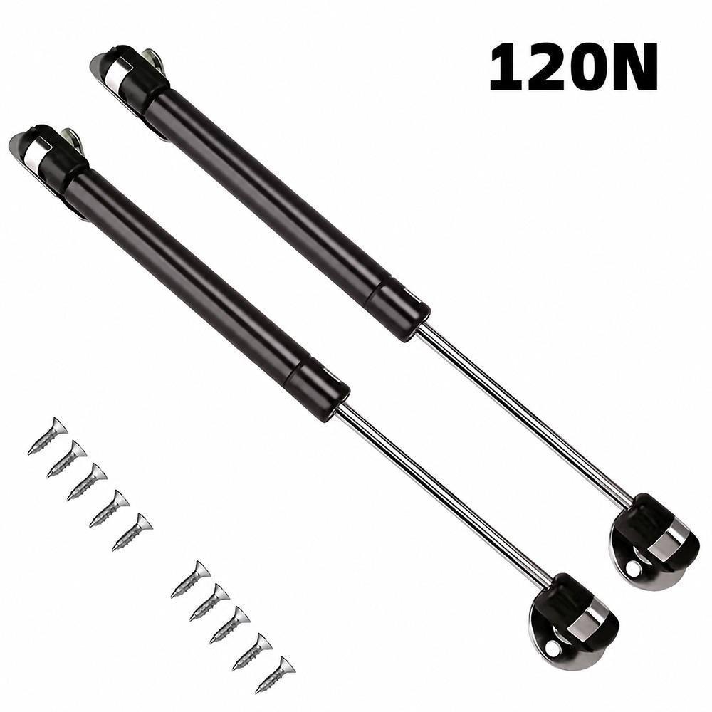1Pair ABS Head Iron Copper Lift Support Strut Hydraulic Piston Support for Cabinet Door 1Pair 120N