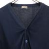 CRUCIANI made in Italy Long sleeve V-neck cotton knit cardigan 48 Navy Men's Used