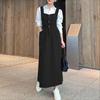 ZANZEA Damska Elegancka Kwadratowy Dekolt Bez Rękawów Casualowa Sukienka Na Ramiączkach