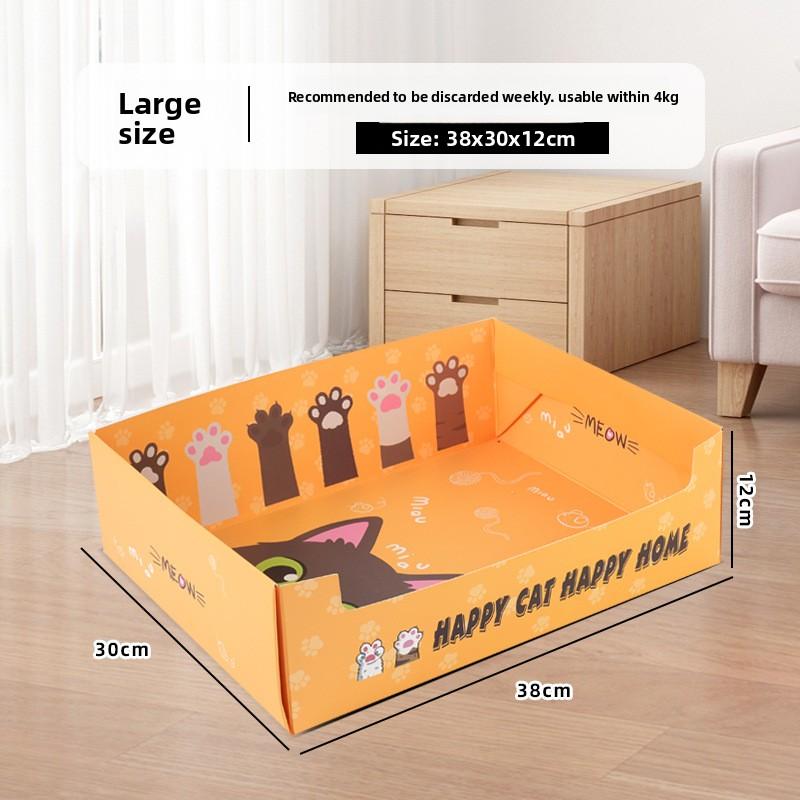Outdoor Special Disposable Cat Litter Box Large Portable Thickened Foldable Household Cat Toilet Outdoor Artifact