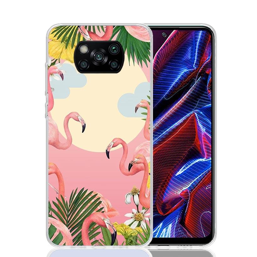 Pink Red Flamingo Case Phone Cover for Xiaomi Redmi Note 10 9 9S 8 8T 7 5 Pro Mi 12T 11T 10T 9T 12 11 Lite A3 A2 Trend Fundas Mi
