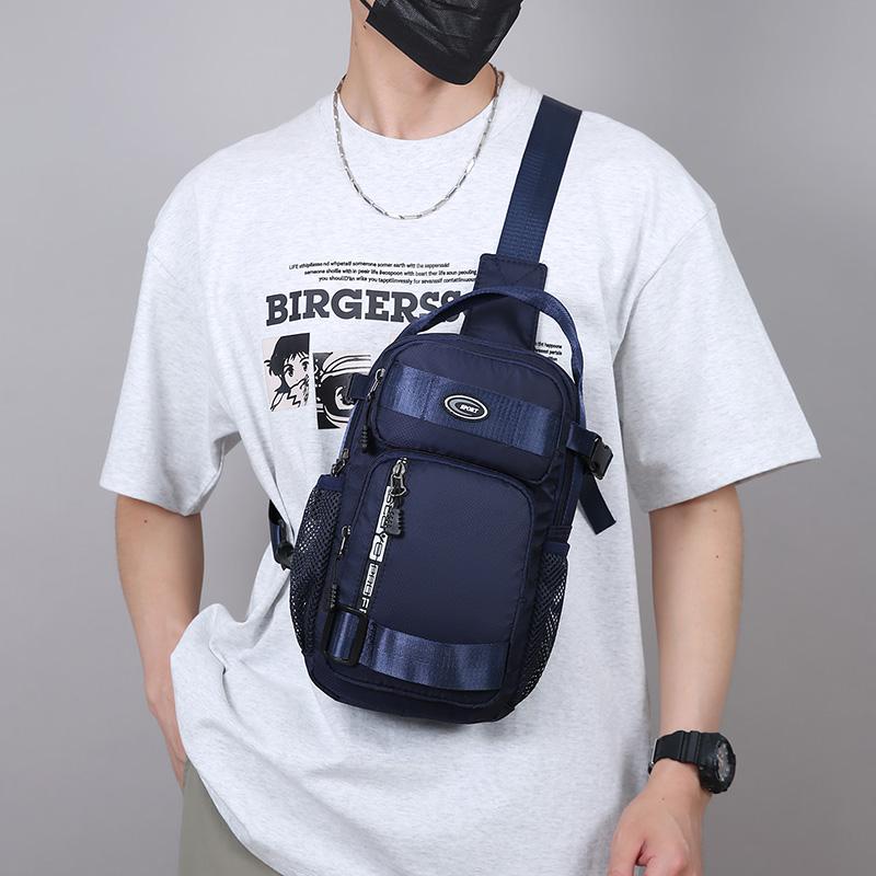 Multifunctional Men's Chest Bag Outdoor Cycling Sports Crossbody Bag Lightweight Shoulder Bag