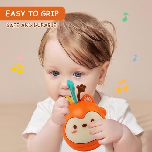 JOYVOVO Tumbler Musical Toy for Babies, Crawling Toy with Music & Lights, Learning Toy, Gift for Boys Girls Kids