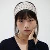 Flower Pointel Hair Band - Beige
