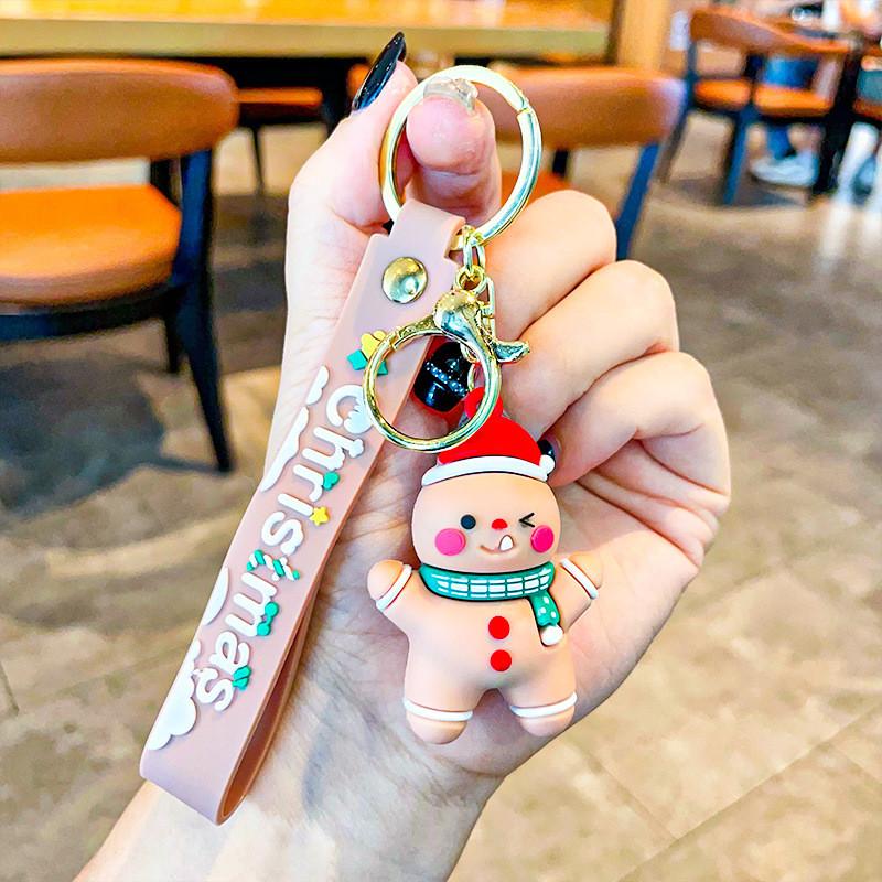 

Милый брелок Рождество с Сантой, снеговиком, оленем. Идеально подходит для всех случаев Gingerbread