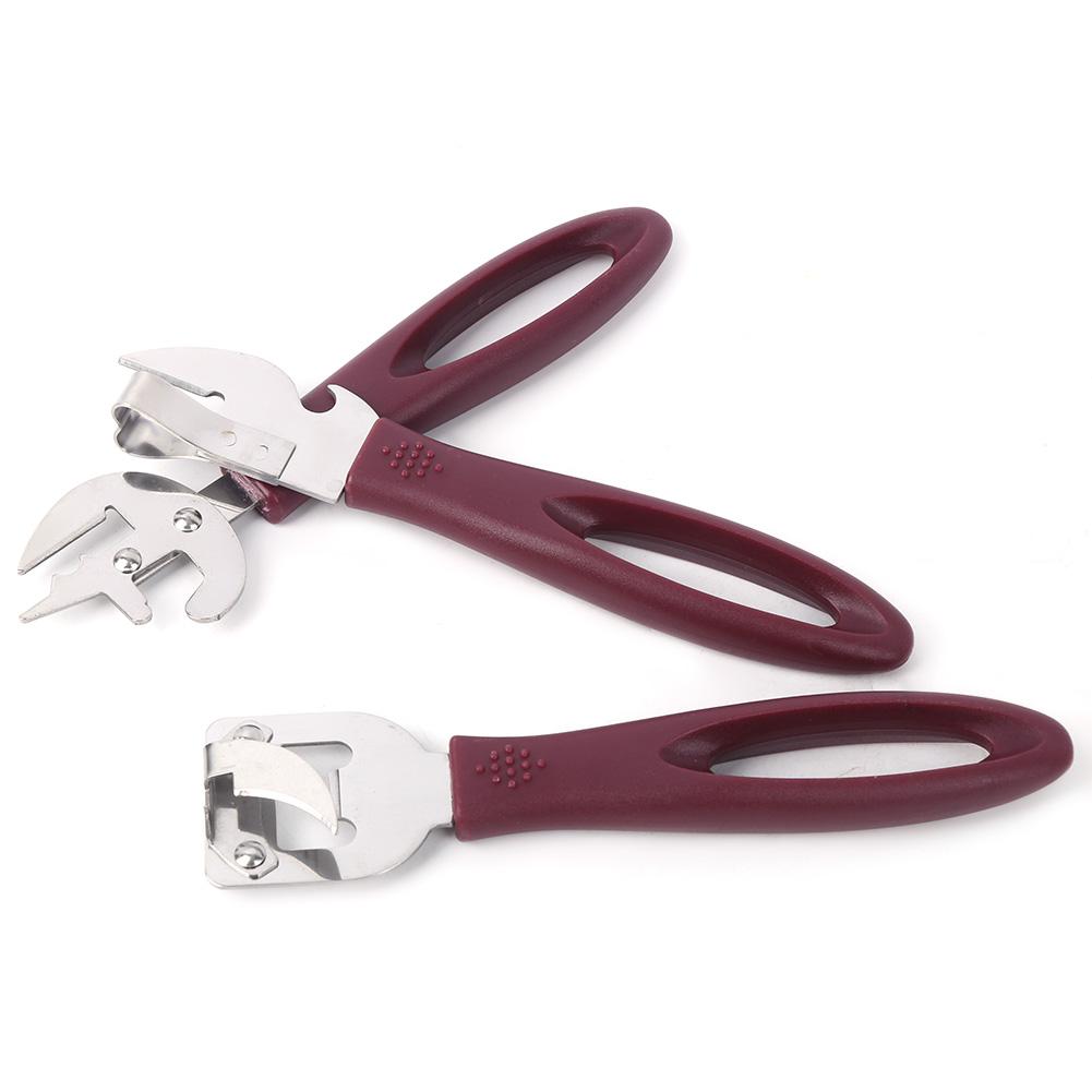 Stainless Steel Tin Opener Set Manual Can Bottle Opener for Restaurant Home Camping