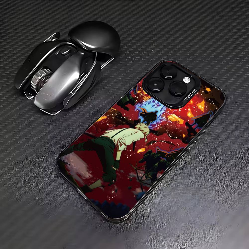 HOT Animer B-Bungou Stray Dogs  Phone Case For iPhone17,16,15,14,13,12,11 Plus,Pro Max Colored Silver Plated Inside Cover