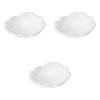 Setomonohonpo Island Hibiscus Leaf Plates of X 13 X Irregular Shape Ceramic Plates 5.0 (Set 3) [15 4.3 Cm]