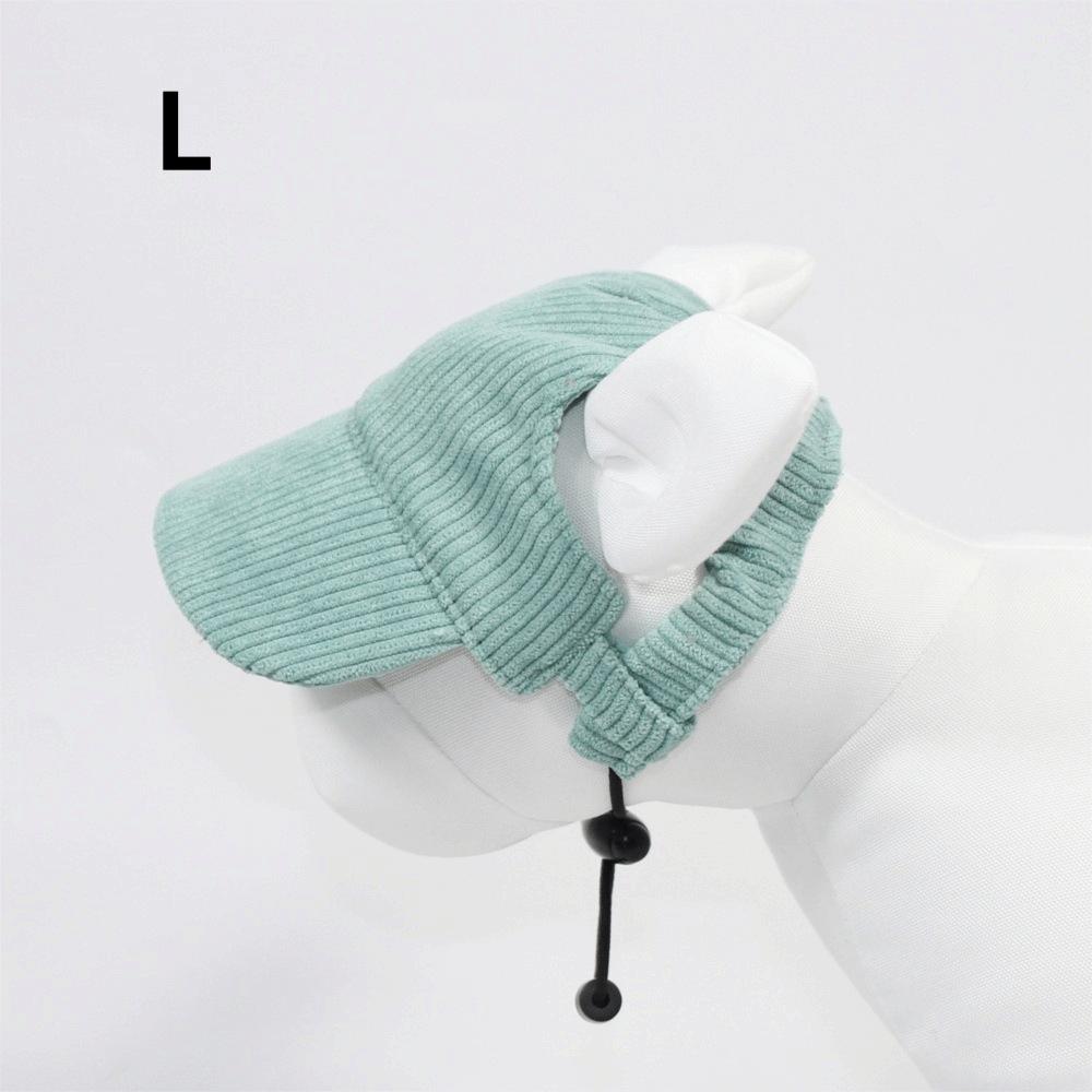 Adjustable Dog Baseball Cap with Ear Holes Soft Breathable Dog Visor Hat Sun Protection Cat Sunscreen Hat Outdoor Sports