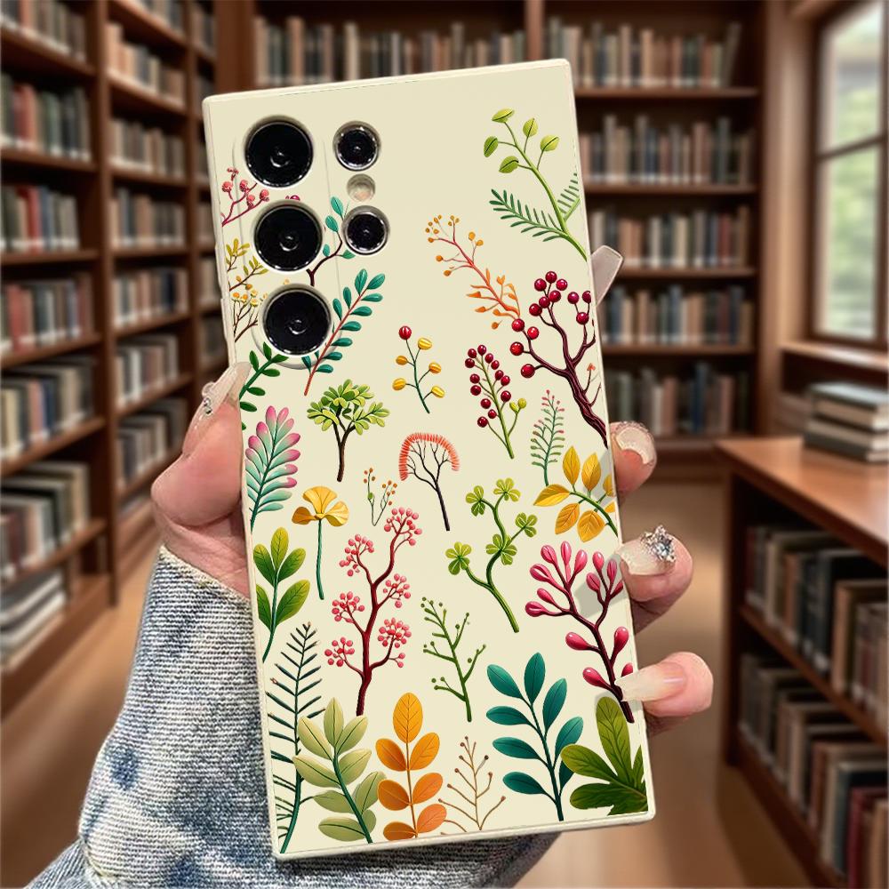 Colorful Twigs Berries Set Soft TPU Phone Case Slim Fit Cover For Samsung Galaxy S26 S25 S24 Ultra S23 S22 S21 Plus All A Series