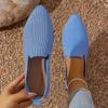 Shoes Women's Shoes Versatile Summer New Flying Woven Pointed Shoes Solid Color Flat Shoes Breathable Comfortable Casual Shoes