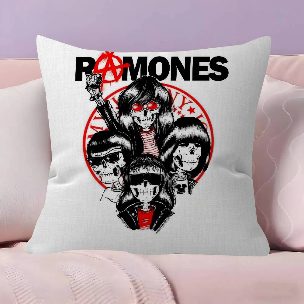 Band Punk RRamones anime Kissenbezug Dekokissen Sofa Heimdeko Hülle Kissenbezüge