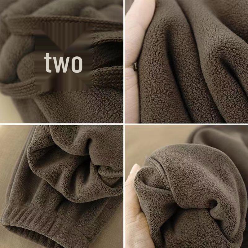 Herren Schwergewicht Fleecegefütterte Hose - Winter Freizeit Sport Schweißhose