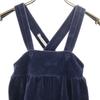 Celine Made In Japan Long Sleeve Velor Cardigan 90 Navy Romper Set Kid's Used