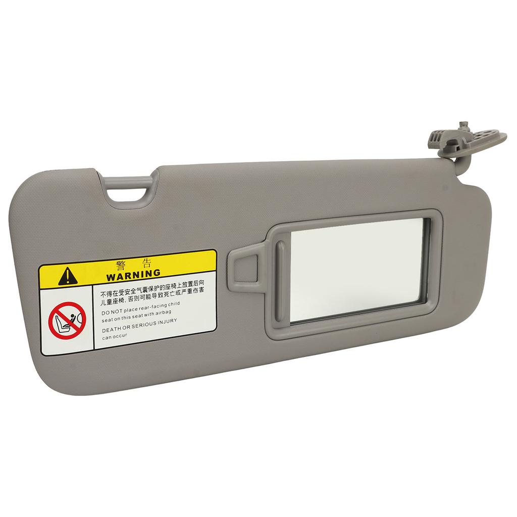 Passenger Side Sun Visor with Mirror 85220 F0100TTX for Elantra AD 2016 To 2019 Grey