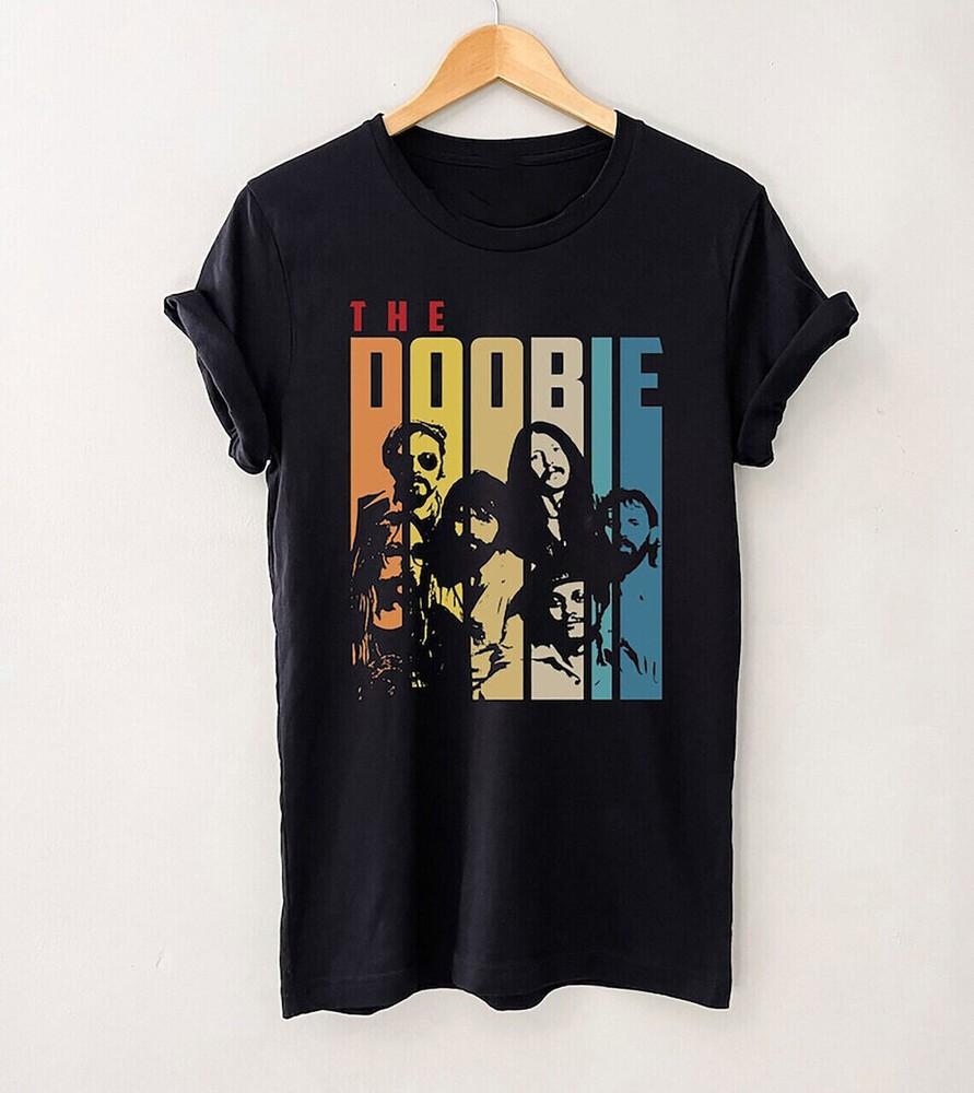 The Doobie Brothers Band Retro Black T-shirt Unisex T-Shirt S