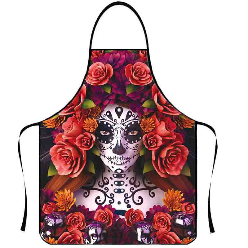 Playful Muscle Body Pattern Sleeveless Apron Washable Kitchen Apron For Barbecue Friend Gathering Party Gift