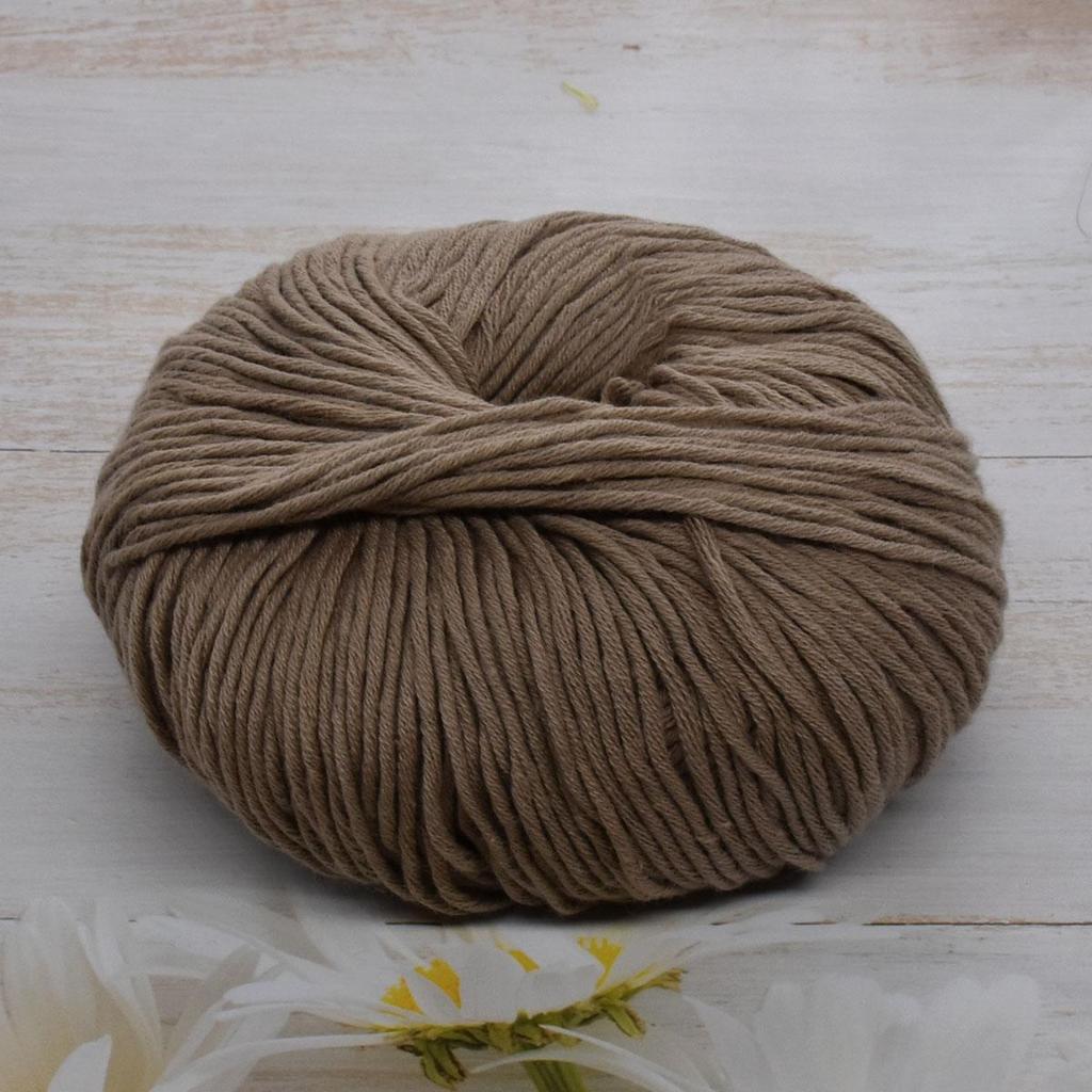 6-Pack Premium Combed Cotton Yarn for Crochet & Knitting - 100% Soft Hand Knitting Yarn, 50g/Skein 125m/Skein, Smooth Craft Yarn for DIY Home Projects