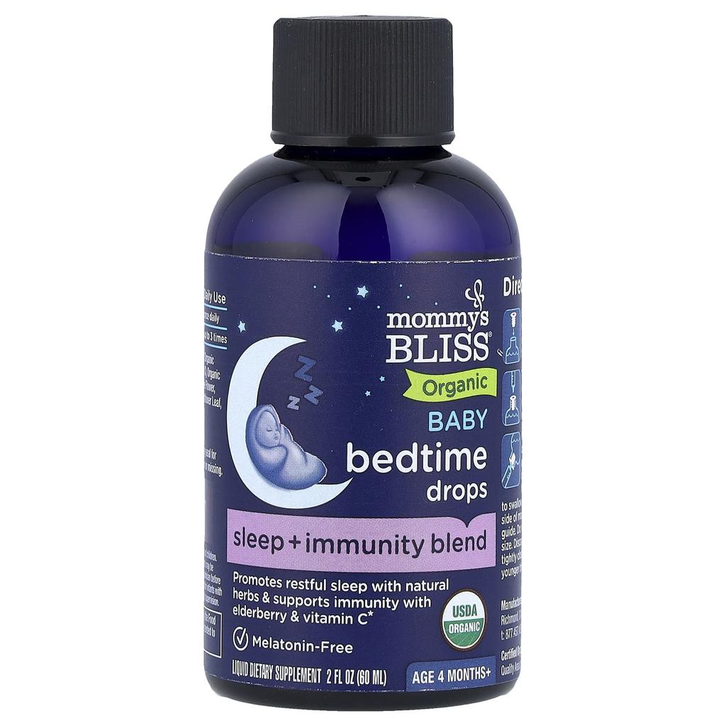 Mommy's Bliss Organic Baby Bedtime Drops, 4+ Months, 60Ml (2Fl Oz)