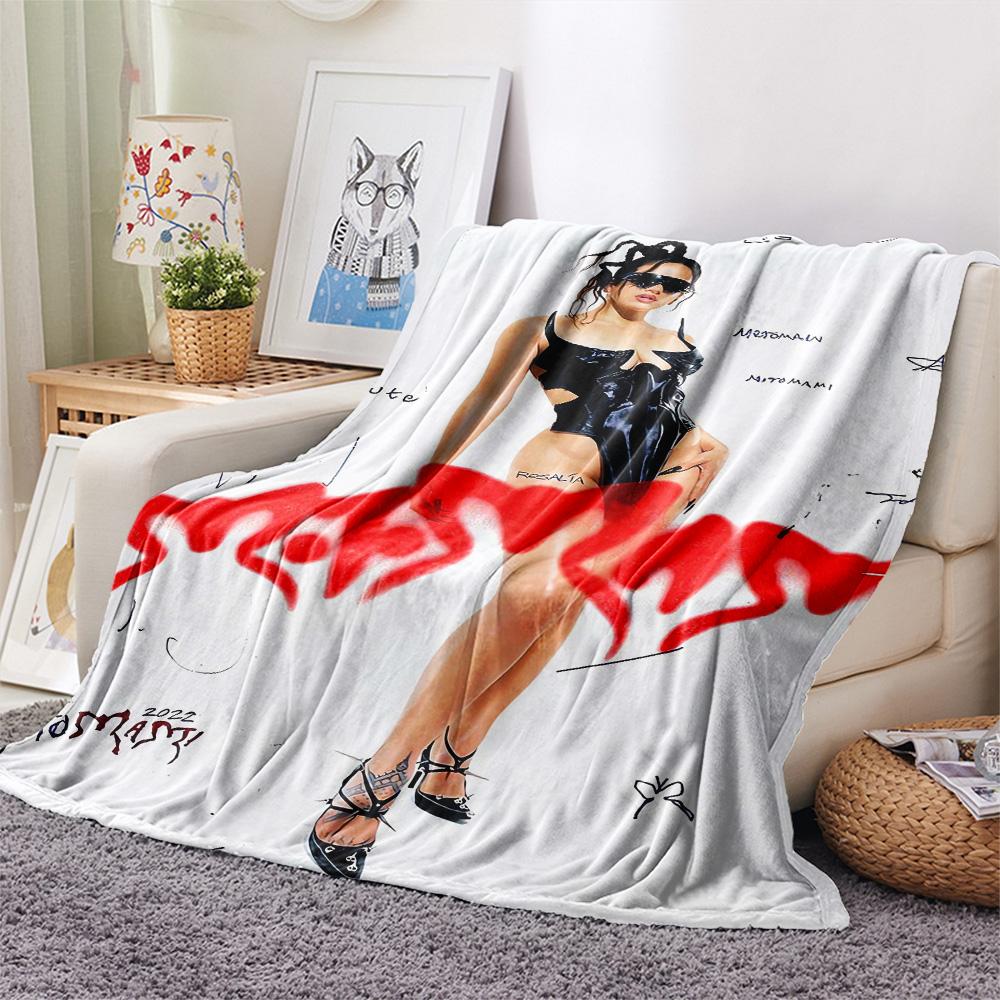 1Pc Alien Earth Print Flannel Blanket, High Quality Comfortable for All Seasons, Home Decor, Warmth and Comfort, Perfect for Christmas Gifts