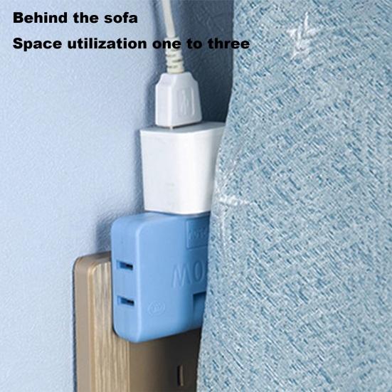 Wall Outlet Extender 2500W Multifunction 3-in-1 180° Rotatable Travel Multiple Plug Expander Splitter