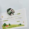 Plants Leaves Fridge Magnet Pink Princess Plant Refrigerator Sticker Acrylic Simulation Leaf Magnet Sticker Home Kitchen Decor