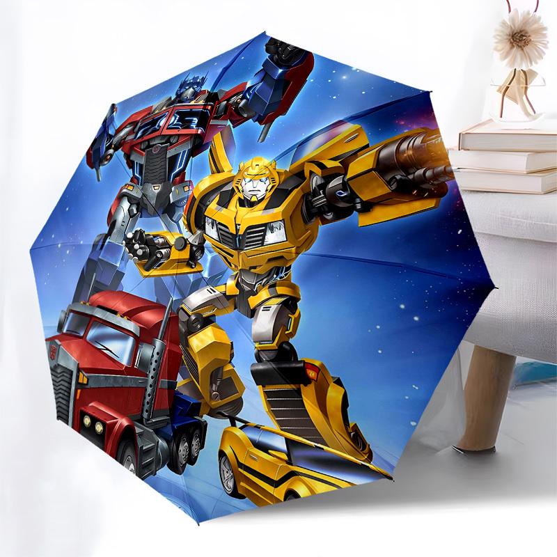 Transformers, Robots Automatic Opening and Closing, 8 rib Structure Portable Umbrella, Suitable for Men and Women in All Seasons  Perfect Gi
