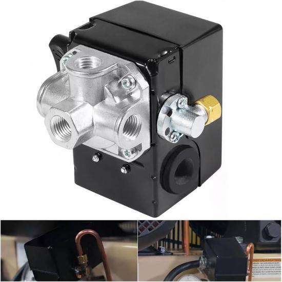 

23474570 23474570-A Pressure Switch W/Unloader And 4 Port On/Off Lever 135-175 PSI - for Ingersoll Rand Reciprocating Air Compressor 2340, 2475, 2545