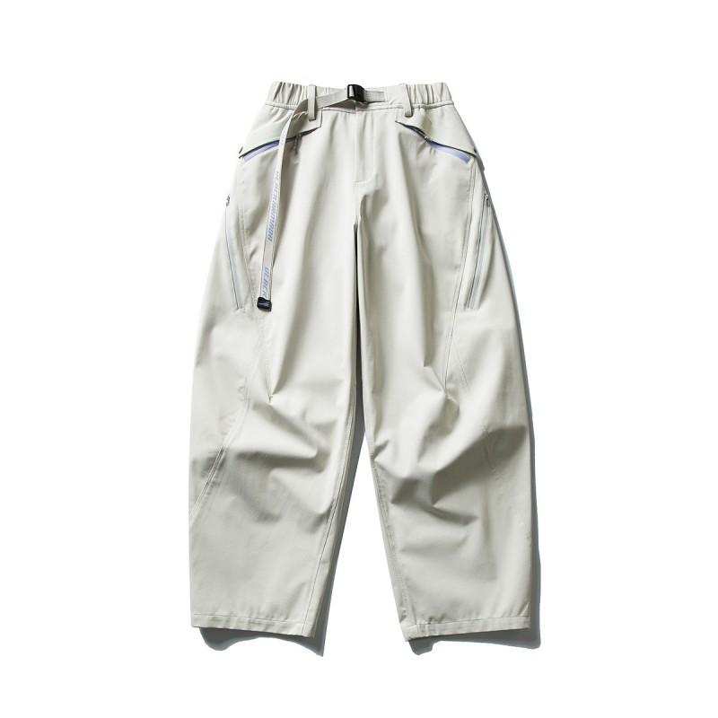 Mens Womens Lightweight Water-Resistant Softshell Hiking Pants Breathable Reflective Cargo Trousers